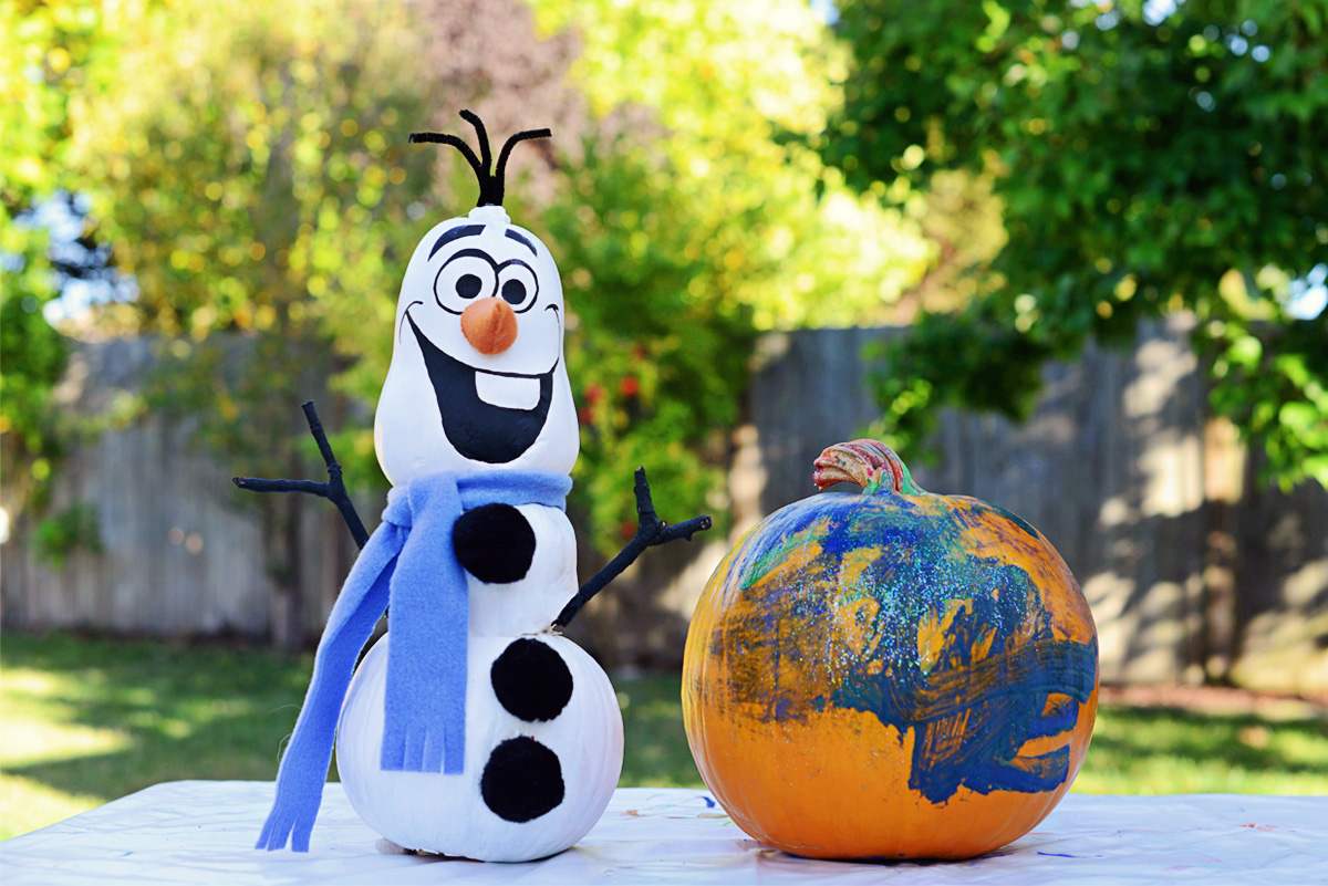 pumpkin stencils olaf