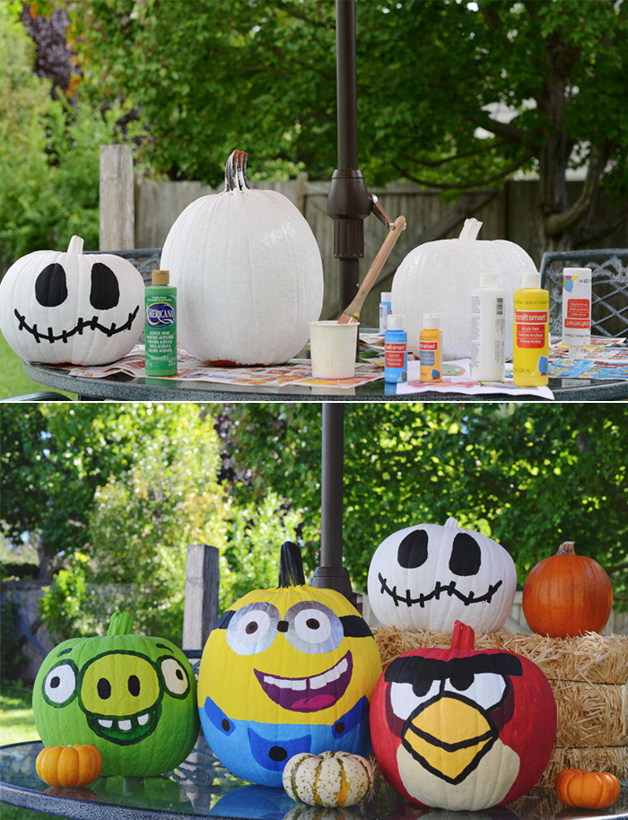 Halloween Activities: Painting Pumpkins - Olaf, Frozen